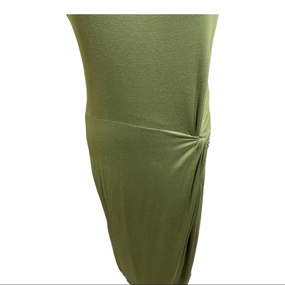 Three dots womens twist front dress olivine color size medium. Sleeveless - Picture 8 of 14
